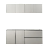 Metallic Grey Garage Cabinet