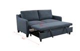 Queen Sleeper Sofa Bed, Modern Fabric Loveseat Futon Sofa Couch w/Pullout Bed,