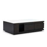 Long Black-White Coffee Table