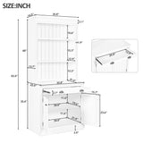 Modern Bookcase with 2 Doors and 1 Drawer Storage