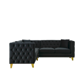 Velvet Corner Sofa Covers, L-Shaped Sectional Couch