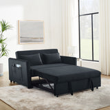 Convertible Sofa Bed, 3-in-1 Versatile Velvet Double Sofa
