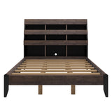 Queen 3 Piece Bedroom Set Mid Century Modern Style Frame