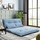 Lazy Sofa Adjustable Folding Futon Sofa Video Gaming Sofa with Two Pillows