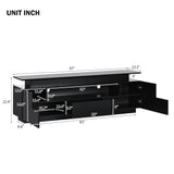 Modern, Stylish Functional TV stand with Color Changing LED Lights