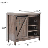 TV StandvBarn door modern &farmhousevwood entertainment center