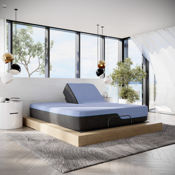 King 12 inch Refresh Flex Head Hybrid Cooling Fast Responding Latex Foam and Coil Mattress