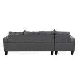 Sofa Set for Living Room with L Shape Chaise Lounge with cup holder