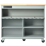 Kitchen Island with Drop Leaf