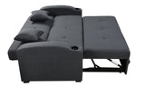 Pull Out 3 in 1 Convertible Modern Sofa Sleepert, Cup Holders, Pillows and Pockets