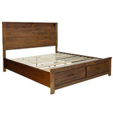 Eastern King Bed in Oak Finish