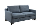 Queen Sleeper Sofa Bed, Modern Fabric Loveseat Futon Sofa Couch w/Pullout Bed,