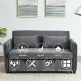 Sofa Bed, 3-in-1 Versatile Velvet with Adjustable Backrest