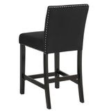 Transitional 5pc Round Counter Height Dining Table Set
