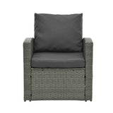 Patio Furniture, Outdoor Furniture, Seasonal PE Wicker Furniture,5 Set Wicker Furniture With Tempered Glass Table Top