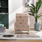 Beige Modern Rocking Chair for Nursery, Bedroom etc