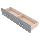 Full Size Murphy Bed with Shelves, Drawers and USB Ports
