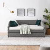 Full Size Daybed with Two Drawers Trundle