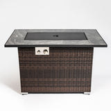 Outdoor Fire Pit Table, Propane Fire Table with Ceramic Tabletop Gas Fire Table