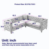 Velvet Corner Sofa Covers, L-Shaped Sectional Couch