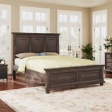 King Traditional Town and Country Style Pinewood Vintage Bed