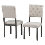 Grey 6-Piece Dining Table and Chair Set