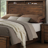 Oak Queen Bed with Storage