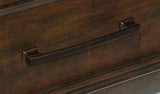 Classic Bedroom Brown Finish Chest of Drawers Mango Veneer Wood