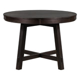 Farmhouse Dining Table Set Wood Round Extendable Dining Table