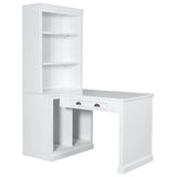 83" Tall Bookshelf with Writing Desk