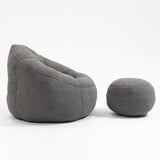 Bean Bag Sofa Chair With Footrest