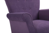 Lavender Purple high Back Rocking Chair