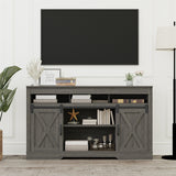 Dark Gray Farmhouse tv stand / Storage Cabinet