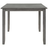 5 Piece Dining Table Set Industrial Wooden Kitchen Table and 4 Chairs