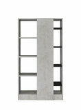 Bookshelf storage in Faux Concrete & Black