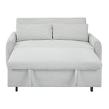 Pull-out Sofa Bed Convertible Couch 2 Seat Loveseat Sofa Modern Sleeper Sofa with USB Ports