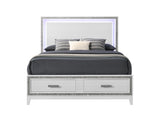 ACME Haiden QUEEN BED W/STORAGE LED & White Finish BD01425Q