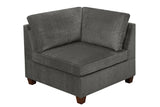 Grey Sectional 6pc Couch Set Corner L