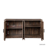 TV Cabinet with 4 Doors and 4 open shelves