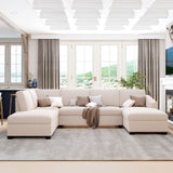 Modern Large  U-Shape Sectional Sofa