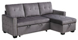 Reversible Sectional Storage Sleeper Sofa Bed