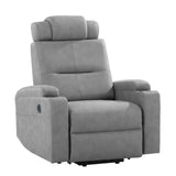 Power Lift Recliner Chair - USB Charge Port (Light Gray)