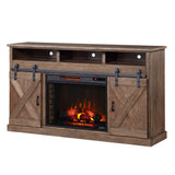 TV Stand Fireplace for TVs up to 80 inches, Minimal Assembly