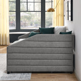 Full Size Daybed with Two Drawers Trundle