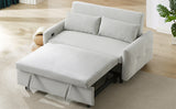 Pull-out Sofa Bed Convertible Couch 2 Seat Loveseat Sofa Modern Sleeper Sofa with USB Ports