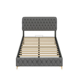 Queen Platform Bed Frame With pneumatic hydraulic Lift function
