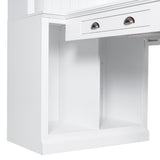 83" Tall Bookshelf with Writing Desk