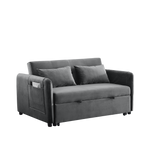 Sofa Bed, 3-in-1 Versatile Velvet with Adjustable Backrest