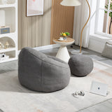 Bean Bag Sofa Chair With Footrest