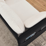 Modern Convertible Sofa Bed w/2 Removable Armrests w/USB Power Port
